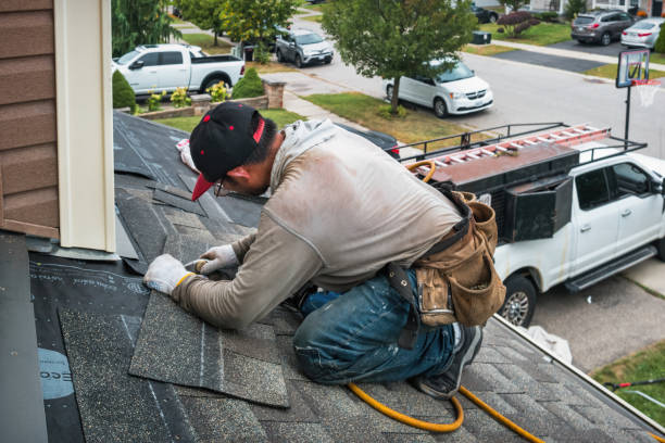 Professional Roof Replacement technician working in Jacobsburg, OH